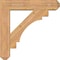 Ekena Millwork Merced Craftsman Smooth Bracket w/ Offset Brace, Western Red Cedar, 7 1/2"W x 34"D x 34"H BKT0806X34X34MRC04SWR - alternate 3